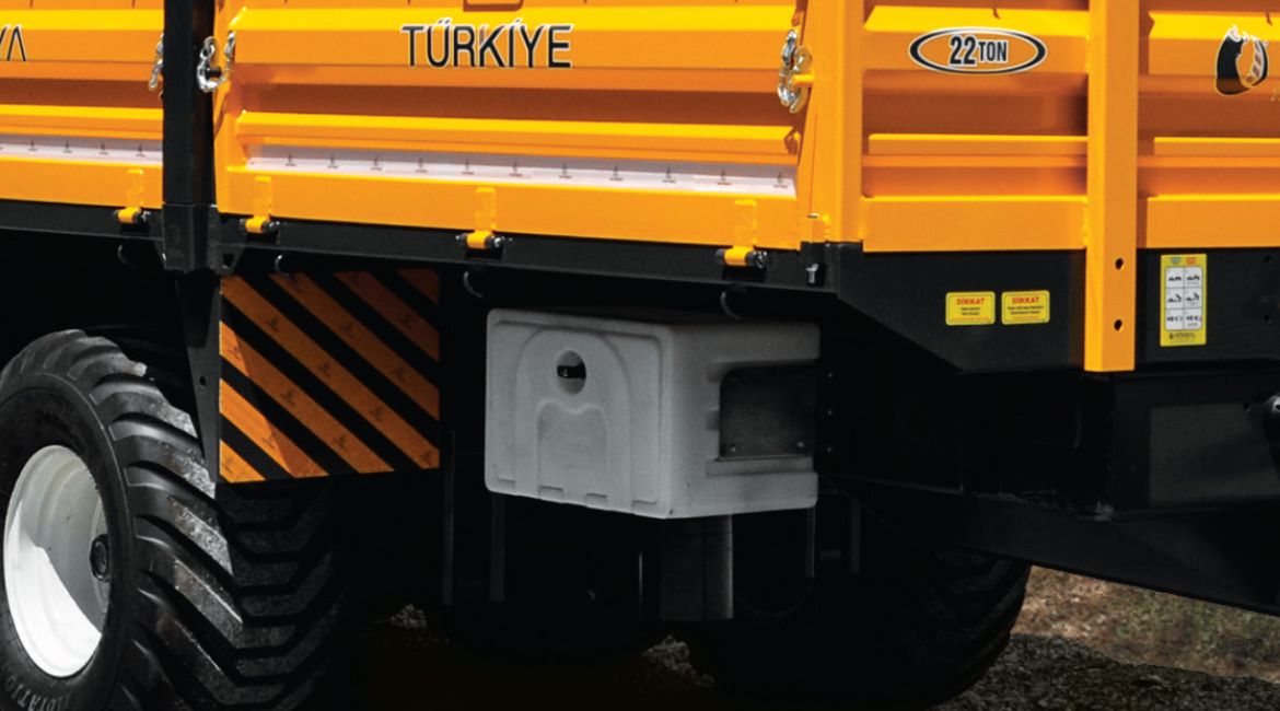 22 Ton Üç Dingil Altı Lastik Tridem Damperli Römork