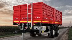 10 Ton İki Dingil Dört Lastik Tandem Üç Yöne Damperli Römork