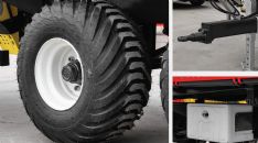 10 Ton İki Dingil Dört Lastik Tandem Üç Yöne Damperli Römork