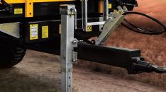 8 Ton İki Dingil Dört Lastik Tandem Üç Yöne Damperli Römork